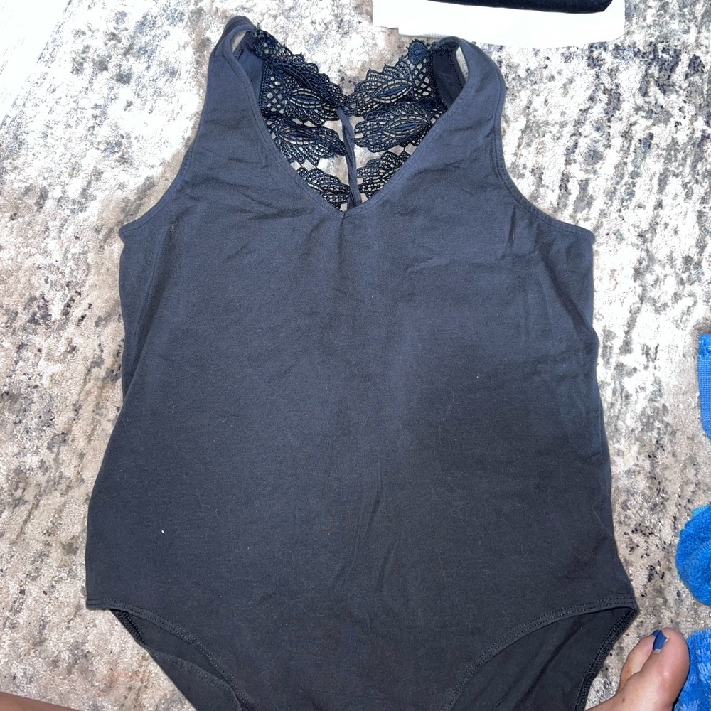 Dark grey bodysuit